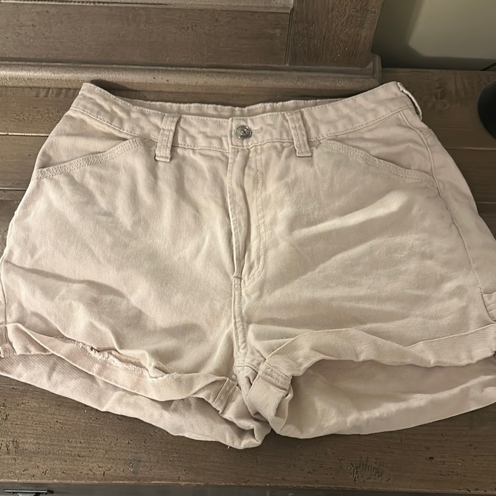 H&M Khaki High Waist Short